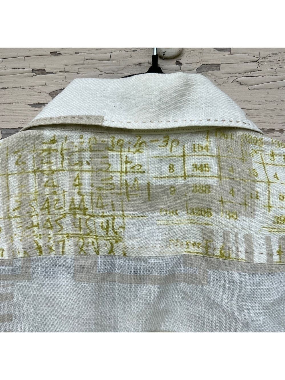 Tommy Bahama Island Estate Linen Beachy Vacation Geometric Buttondown Shirt L - Picture 11 of 12